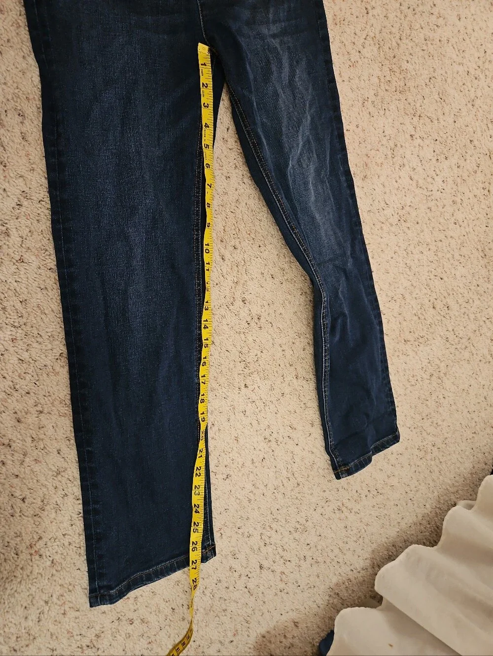 Boys Vineyard Vines Dark Wash Jeans Straight Leg Sz 16 Adjustable Waist